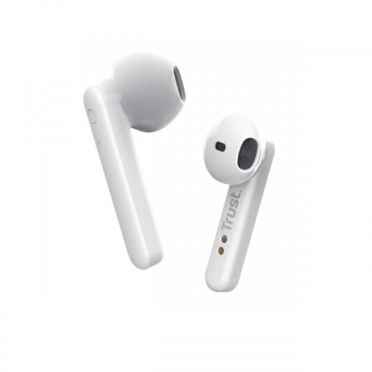 Trust Primo Touch True Wireless Stereo (TWS) In-ear Bluetooth Music and Calls Earphones White [23783]