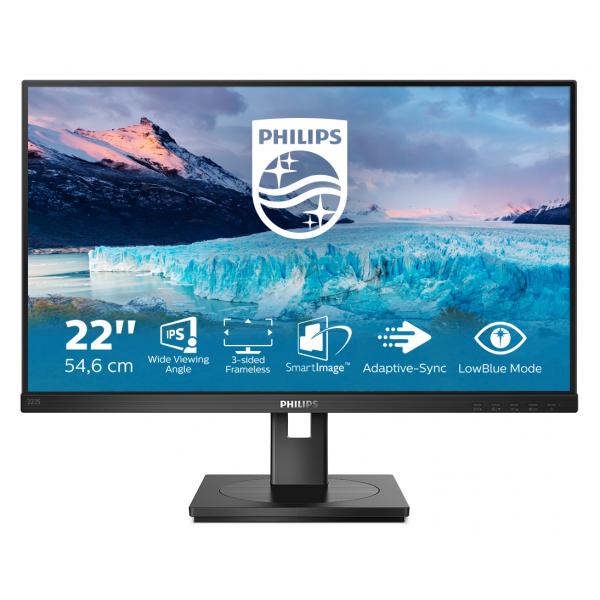 Philips S Line 222S1AE/00 Monitor PC 54,6 cm (21.5") 1920 x 1080 Pixel Full HD LCD Nero [222S1AE/00]