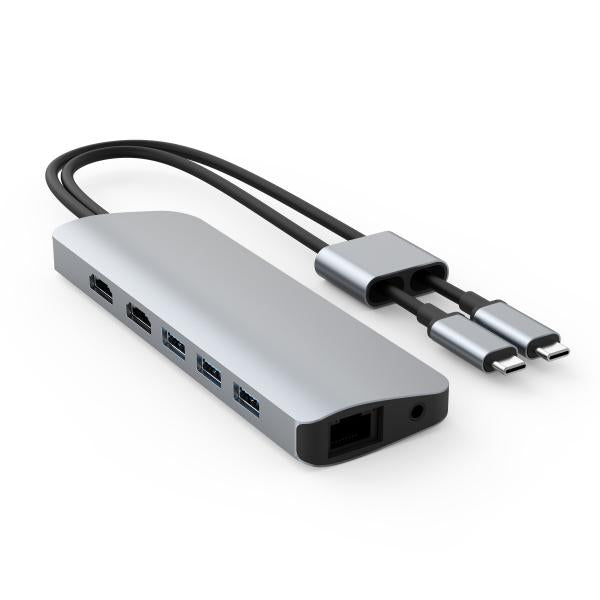 HIPER DRIVE HUB USB-C VIPER 10 IN 2 PER MACBOOK CHROMEBOOK E PC [HD392-SILVER]