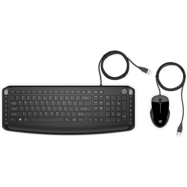 Hp Pavilion 200 Wired Keyboard and Mouse Set - QWERTY [9DF28AA#ABB]