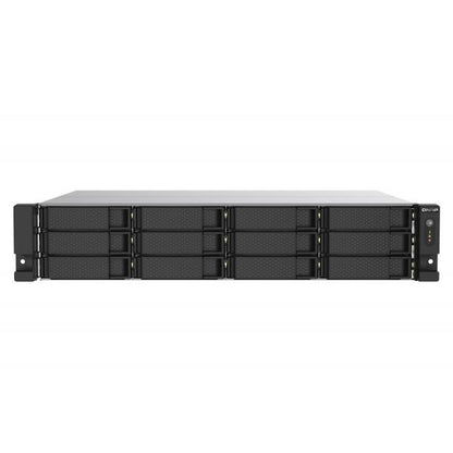 QNAP NAS TS-1273AU-RP-8G, 12 bay rackmount NAS, AMD Ryzen V1000 series V1500B 4C/8T 2.2GHz, 8GB DDR4 RAM, 2 x 2.5GbE LAN, optional 10GbE & M.2 NVMe/SATA SSD expansion via PCIe, 2 x PCIe 3.0 [TS-1273AU-RP-8G]