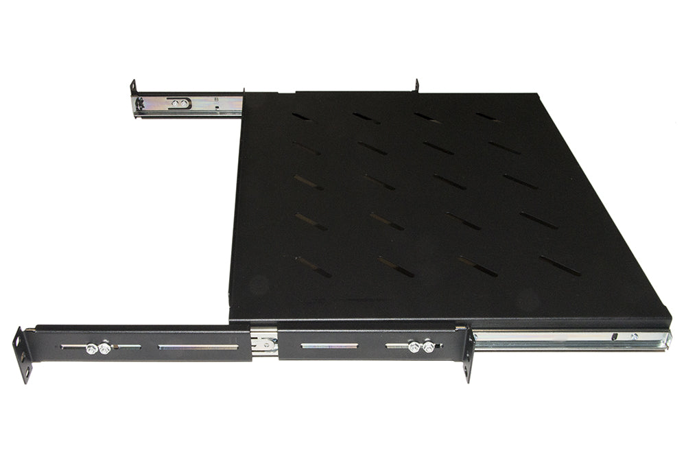 LINK RIPIANO UNIVERSALE PER ARMADIO RACK ESTRAIBILE SU BINARI TELESCOPICI 1 UNITA NERO 350MM [LKRIP350EN]