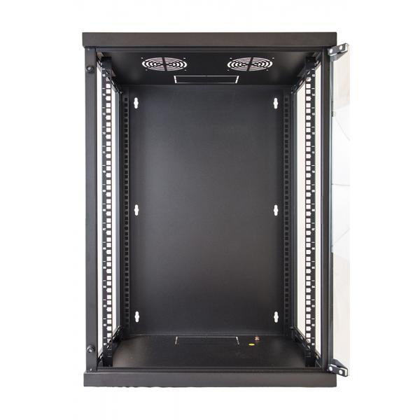 LINK ARMADIO RACK 19" 15 UNITA DA MURO PER RETI (A)750 X (L)540 X (P) 450 MM COLORE NERO PORTA VETR [LK1915UN]