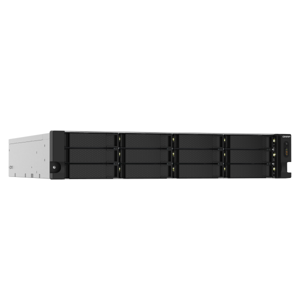 QNAP TS-1232PXU-RP Gabinete NAS (2U) Conexión LAN Ethernet Negro AL324 [TS-1232PXU-RP-4G]