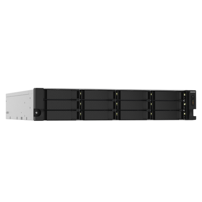 QNAP TS-1232PXU-RP Gabinete NAS (2U) Conexión LAN Ethernet Negro AL324 [TS-1232PXU-RP-4G]