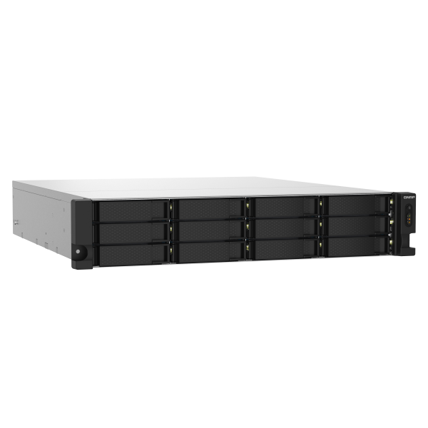 QNAP TS-1232PXU-RP Gabinete NAS (2U) Conexión LAN Ethernet Negro AL324 [TS-1232PXU-RP-4G]