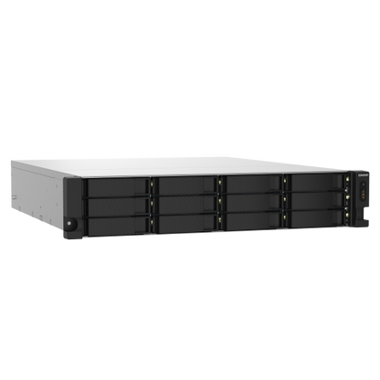 QNAP TS-1232PXU-RP Gabinete NAS (2U) Conexión LAN Ethernet Negro AL324 [TS-1232PXU-RP-4G]