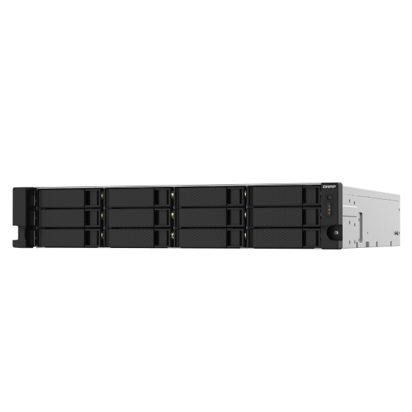 QNAP TS-1232PXU-RP Gabinete NAS (2U) Conexión LAN Ethernet Negro AL324 [TS-1232PXU-RP-4G]