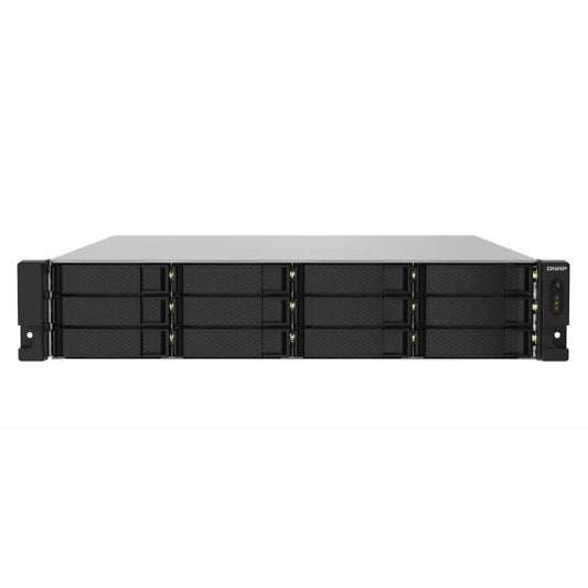 QNAP TS-1232PXU-RP Gabinete NAS (2U) Conexión LAN Ethernet Negro AL324 [TS-1232PXU-RP-4G]