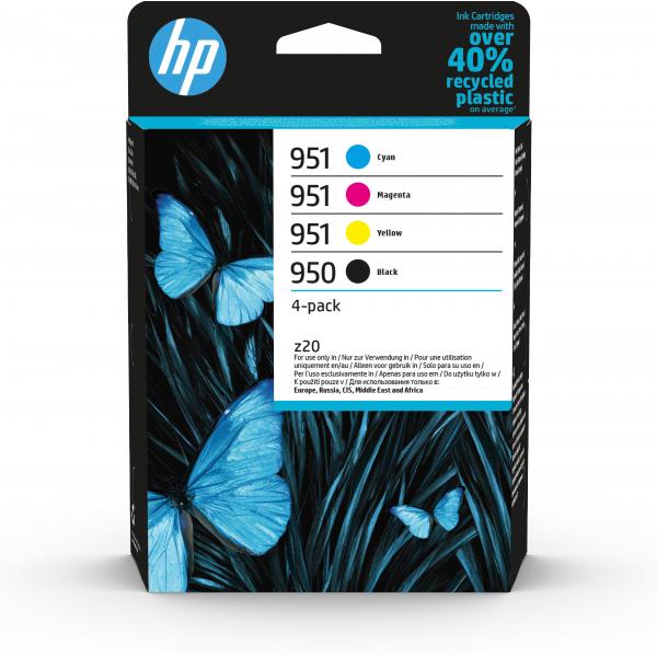 TINTA HP CARRITO MULTICOLOR 950/951 (NEGRO/CIAN/MAGENTA/AMARILLO) [6ZC65AE]