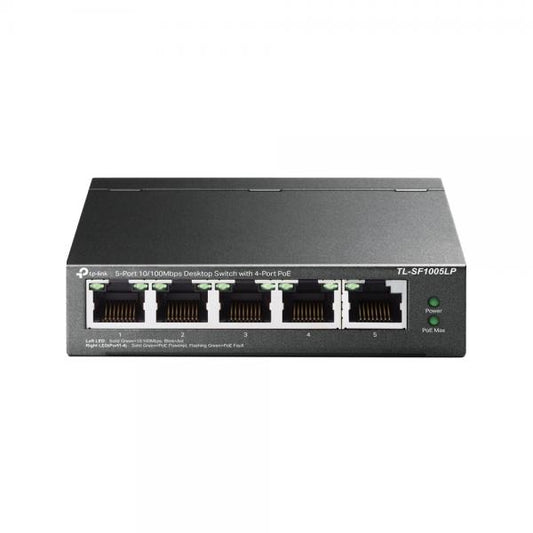 TP-Link TL-SF1005LP switch di rete Non gestito Fast Ethernet (10/100) Supporto Power over Ethernet (PoE) Nero [TL-SF1005LP]