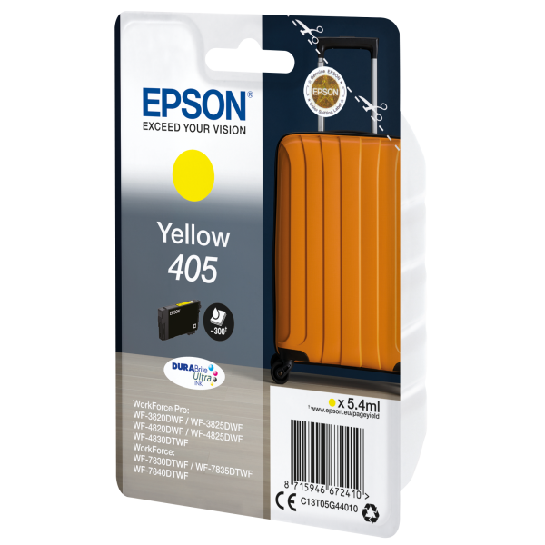 Epson Singlepack Yellow 405 DURABrite Ultra Ink [C13T05G44020]