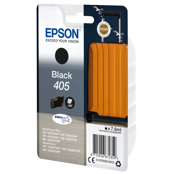 Epson Singlepack Black 405 DURABrite Ultra Ink [C13T05G14010]