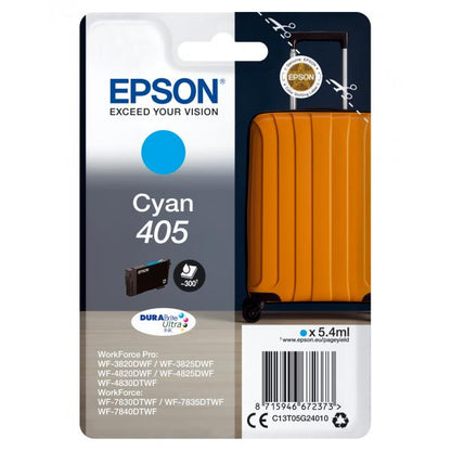 Epson Singlepack Cyan 405 DURABrite Ultra Ink [C13T05G24010]