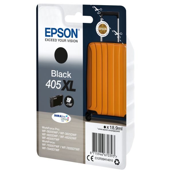 Epson Singlepack Black 405XL DURABrite Ultra Ink [C13T05H14010]