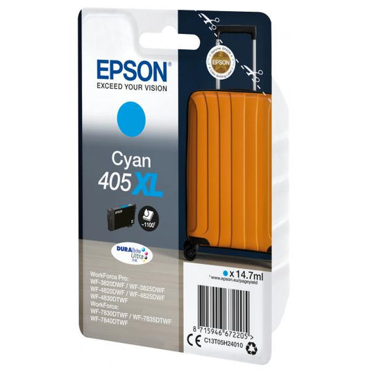 Epson Singlepack Cyan 405XL DURABrite Ultra Ink [C13T05H24010]