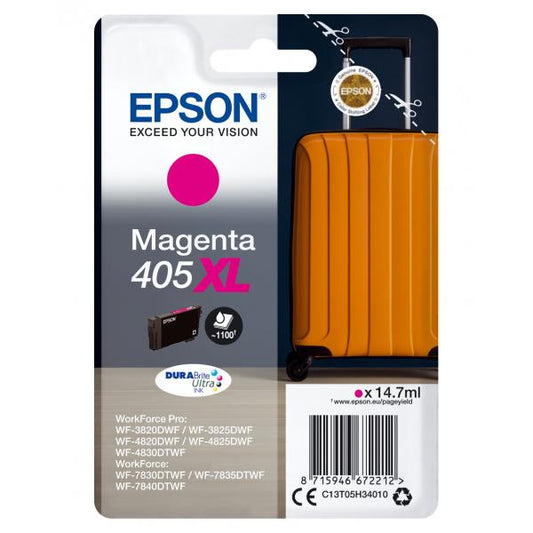 Epson Singlepack Magenta 405XL DURABrite Ultra Ink [C13T05H34010]