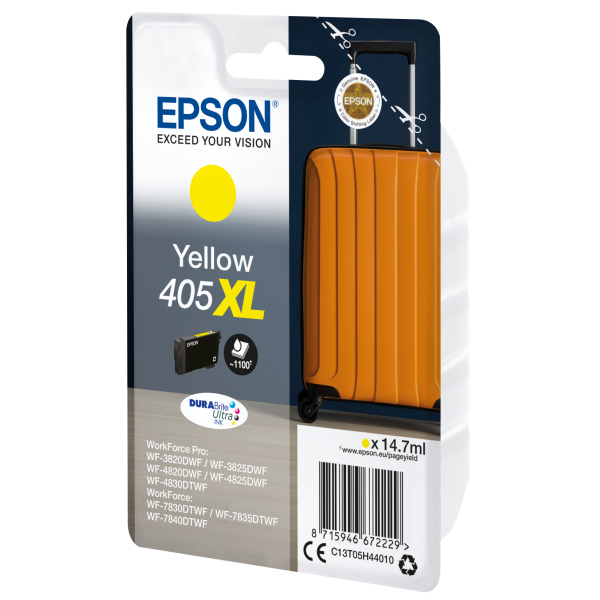 Epson Singlepack Yellow 405XL DURABrite Ultra Ink [C13T05H44010]