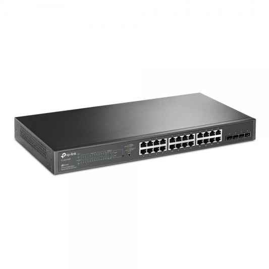 TP-Link JetStream 28-Port Gigabit Smart PoE Switch with 24-Port PoE+ [TL-SG2428P]