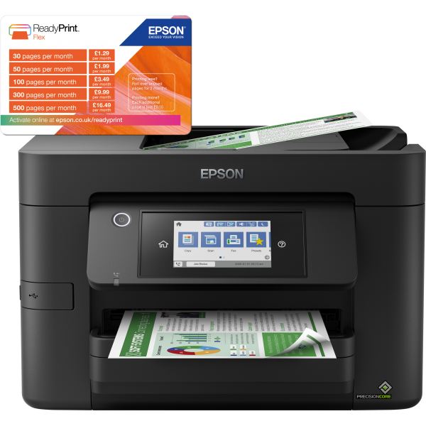 EPSON MULTIF. INK A4 COLORE, WF-4820DWF, 12PPM 4800X2400DPI, FRONTE/RETRO, USB/LAN/WIFI, 4 IN 1 [C11CJ06403]