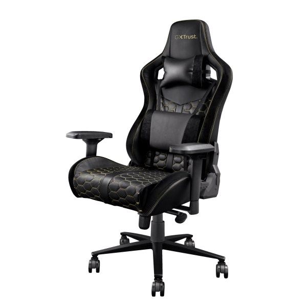 Trust GXT 712 Resto Pro Silla gaming universal Negro, Amarillo [23784]