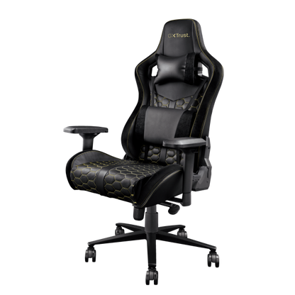 Trust GXT 712 Resto Pro Silla gaming universal Negro, Amarillo [23784]