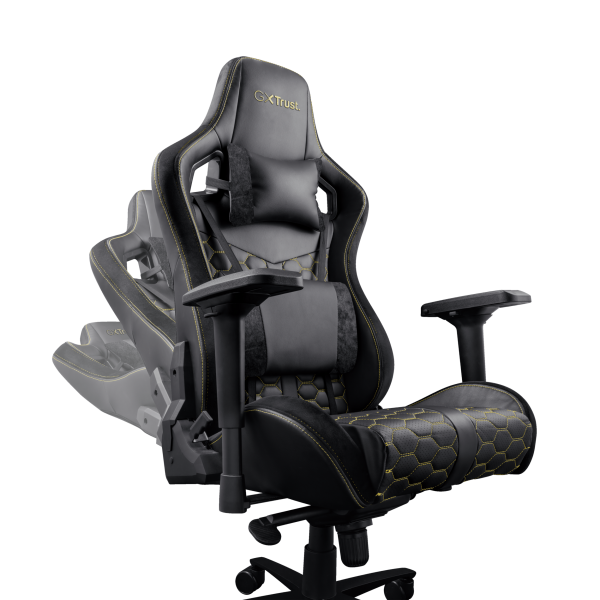 Trust GXT 712 Resto Pro Silla gaming universal Negro, Amarillo [23784]