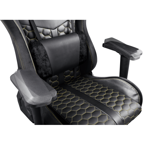 Trust GXT 712 Resto Pro Silla gaming universal Negro, Amarillo [23784]