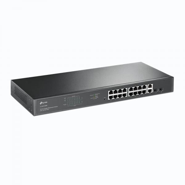 TP-Link TL-SG1218MP switch di rete Non gestito Gigabit Ethernet (10/100/1000) Supporto Power over Ethernet (PoE) 1U Nero [TL-SG1218MP]