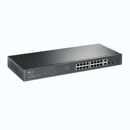 TP-Link TL-SG1218MP switch de red No administrado Gigabit Ethernet (10/100/1000) Soporte Alimentación a través de Ethernet (PoE) 1U Negro [TL-SG1218MP] 