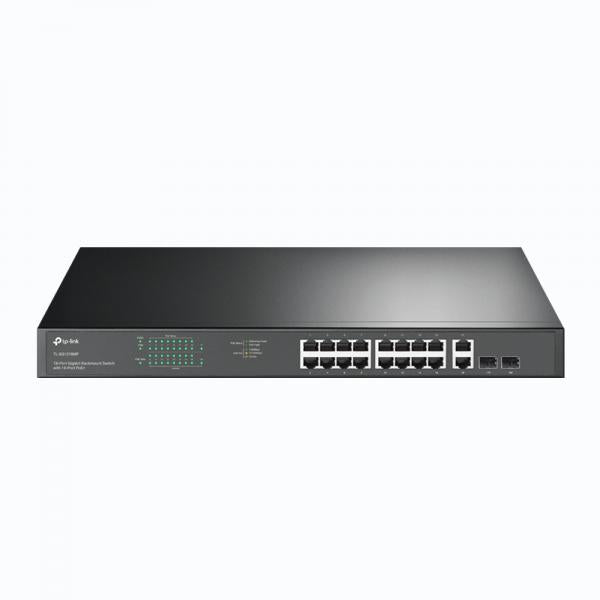 TP-Link TL-SG1218MP switch de red No administrado Gigabit Ethernet (10/100/1000) Soporte Alimentación a través de Ethernet (PoE) 1U Negro [TL-SG1218MP] 