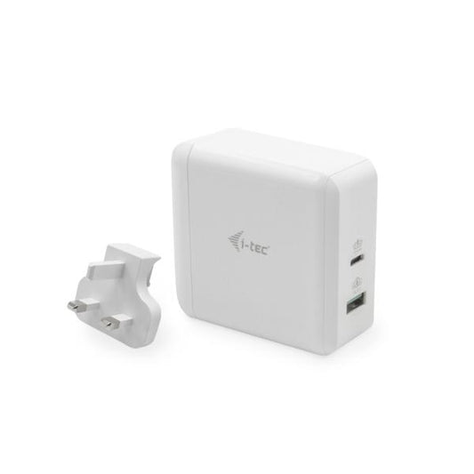 i-tec CHARGER-C60WTUK Caricabatterie per dispositivi mobili Bianco Interno [C31FLATDP60HZ]