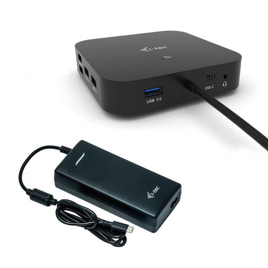 i-tec USB-C Dual Display Docking Station with Power Delivery 100 W + Universal Charger 100 W [C31DUALDPDOCKPD100W]