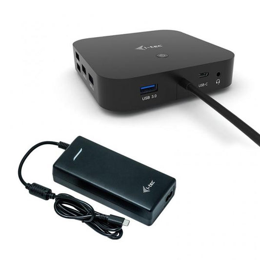 I-TEC USB-C DUAL DISPLAY DOCKING STATION WITH POWER DELIVERY 100 W + I-TEC UNIVERSAL CHARGER 112 W [C31DUALDPDOCKPD100W]