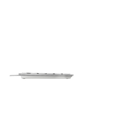 Cherry KC 6000 SLIM - Keyboard - Corded - AZERTY - Silver/White [JK-1600BE-1]