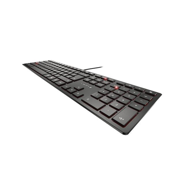 Cherry KC 6000 SLIM - Keyboard - Corded - AZERTY - Black [JK-1600BE-2]