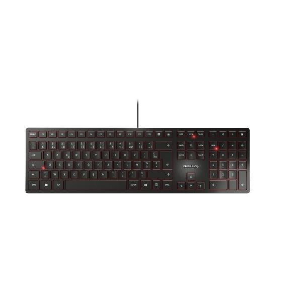 Cherry KC 6000 SLIM - Keyboard - Corded - AZERTY - Black [JK-1600BE-2]