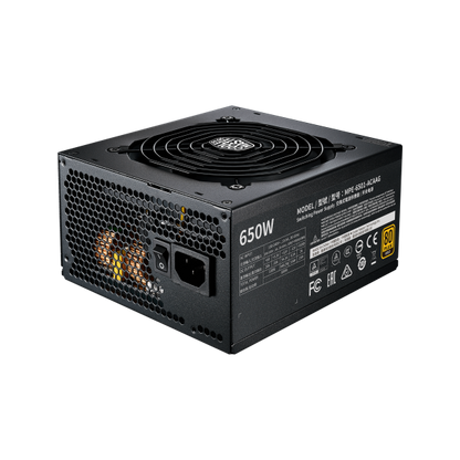 COOLER MASTER ALIMENTATORE MWE GOLD 650 V2 650W 80PLUS GOLD, 120MM FAN ACTIVE, PFC PSU, FULL MODULAR [MPE-6501-AFAAG-EU]