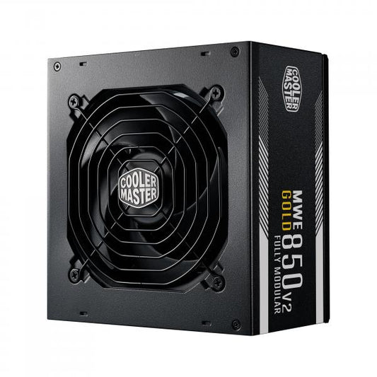 FUENTE DE ALIMENTACIÓN COOLER MASTER MWE GOLD 850 - V2 FULL MODULAR 850W 80PLUS-GOLD 120MM-FAN ACTIVE-PFC PSU [MPE-8501-AFAAG-EU] 