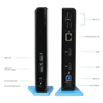 i-tec USB 3.0/USB-C Dual HDMI Docking Station [U3DUALHDMIDOCK]