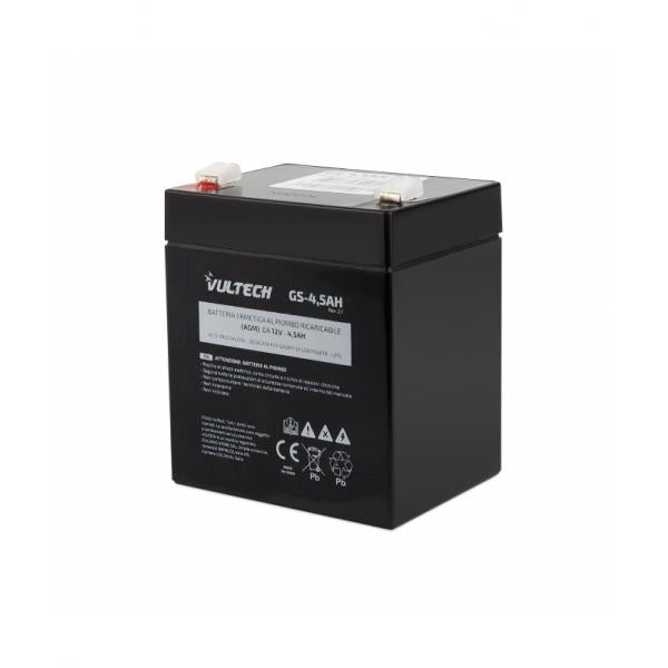 VULTECH BATTERIA ERMETICA AL PIOMBO PER UPS 12V 4,5A [GS-4,5AH REV. 2.1]