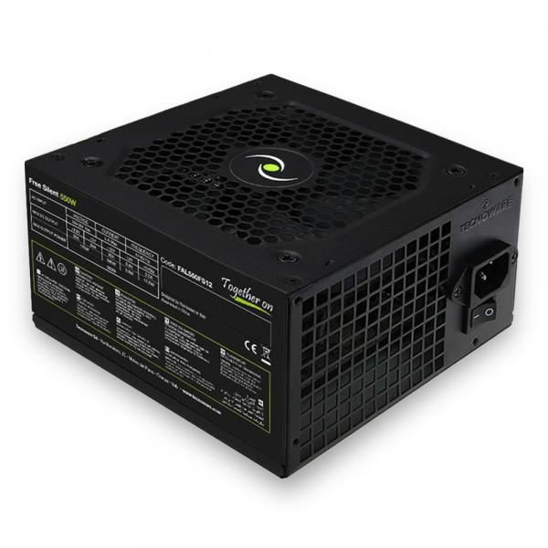 Tecnoware FAL550FS12 fuente de alimentación para ordenador 550 W 20+4 pin ATX ATX Negro [FAL550FS12]