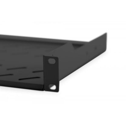 Digitus 1U fixed shelf for racks from 400 mm depth 45x483x250 mm - up to 15 kg - Black [DN-19TRAY-1-SW]