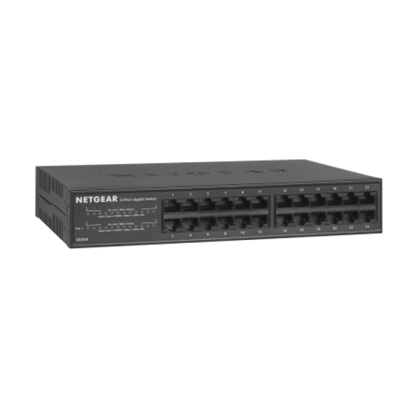 NETGEAR GS324 Non gestito Gigabit Ethernet (10/100/1000) Nero [GS324-200EUS]