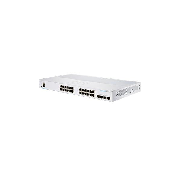 Cisco CBS350-24T-4G-EU switch di rete Gestito L2/L3 Gigabit Ethernet (10/100/1000) Argento [CBS350-24T-4G-EU]