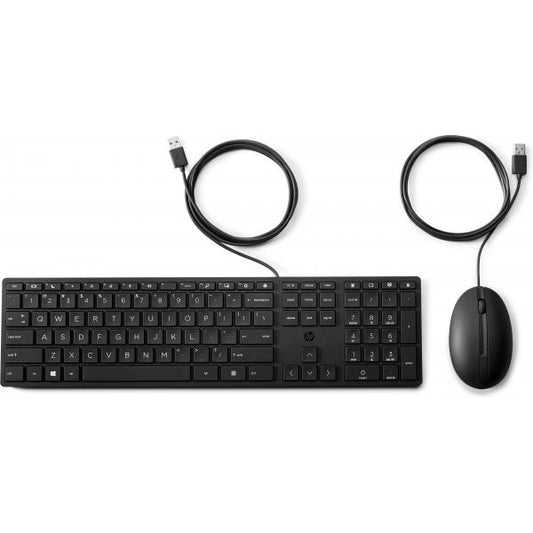 Juego de teclado y mouse con cable Hp 320MK - QWERTY [9SR36AA#ABB] 