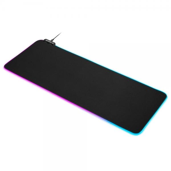 Sharkoon 1337 RGB V2 Gaming Mat Tappetino per mouse per gioco da computer Nero [1337GAMINGMATRGBV2800]