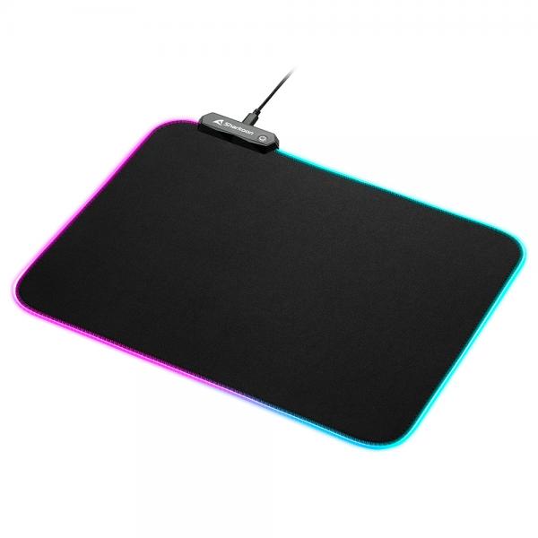 SHARKOON MOUSEPAD TAPPETINO GAMING 1337 MAT RGB V2 360, USB, LUNGHEZZA 36CM [1337 MAT RGB V2 360]