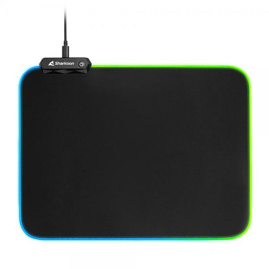 SHARKOON MOUSEPAD TAPPETINO GAMING 1337 MAT RGB V2 360, USB, LUNGHEZZA 36CM [1337 MAT RGB V2 360]