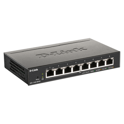 D-LINK SWITCH 8 PORTE GIGABIT POE SMART MANAGED [DGS-1100-08PV2]